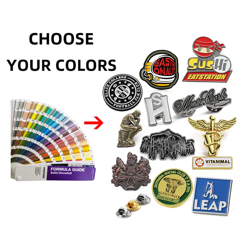 Brooch Personalized Logo Metal Badge Gold Plated Hard Soft Enamel Pins Custom Pins Epoxy Magnet Lapel Pin Custom for Clothes Hat