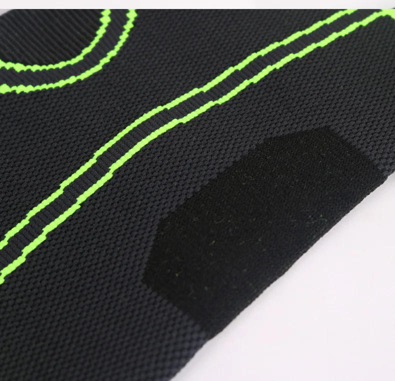 Nylon Knitted Elastic Adjustable Strap Compression Gym Sports Knee Support Brace Sleeves