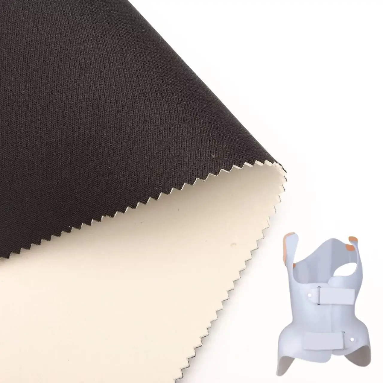 Wodoodporna dzianinowa tkanina EVA z laminatem wykonana na zamówienie fabrycznego zastosowania do tkaniny piankowej na bagaże / ochronnego pasa biodrowego / sportowych ochraniaczy kolan