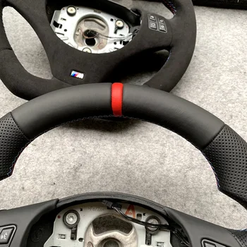  E90 E92 E91 M3 カーボンステアリングホイールトリム BMW 純正 M Performance カーボン レザー ステアリング ホイール