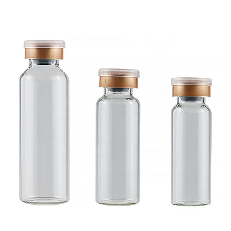 The factory wholesale Small Glass Bottles With Corks Tiny Glass Vials Jars Clear Jars 1ml 2ml 5ml Wishing Bottles gift