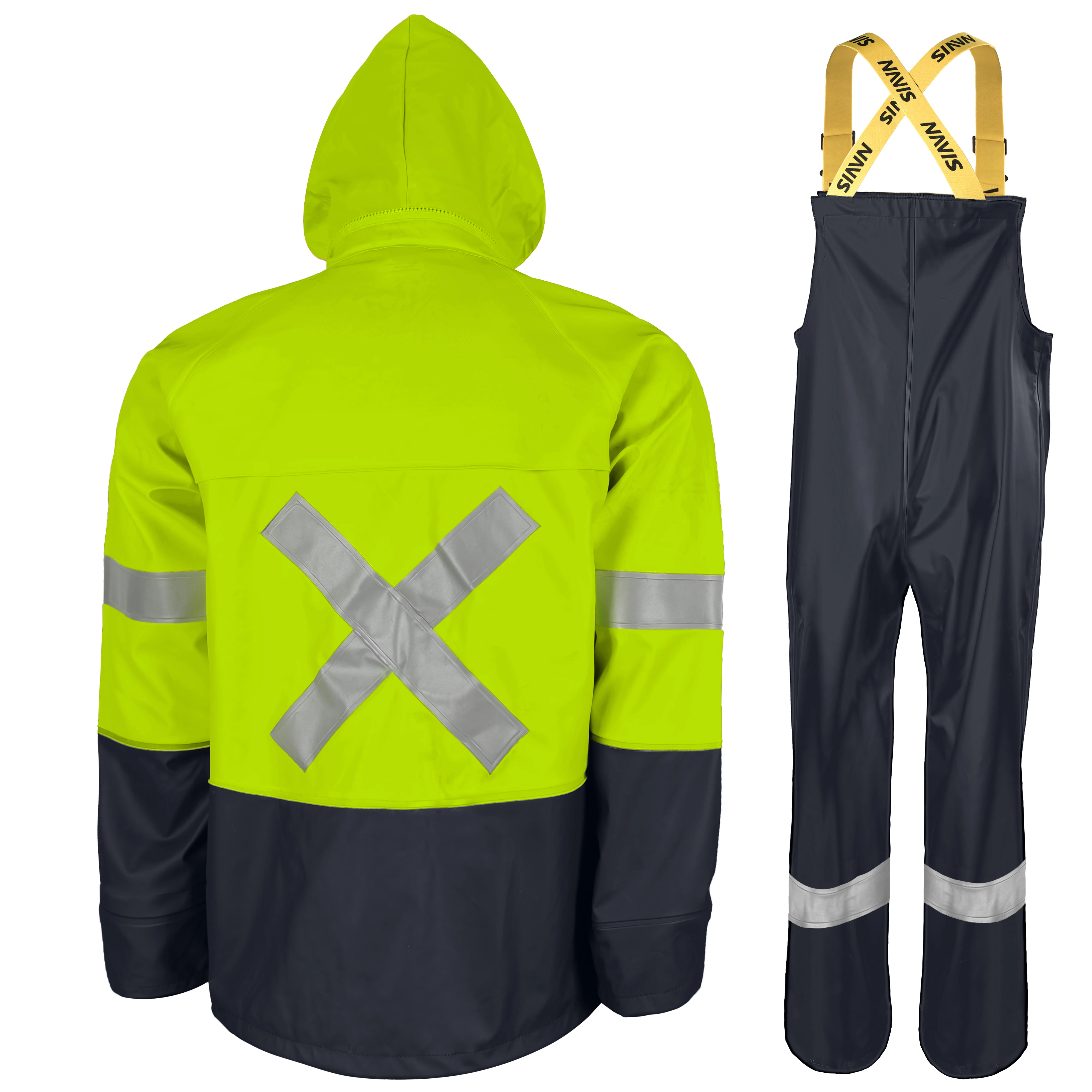 Men's Rain Suit Waterproof Jacket Overalls Men's Work Raincoat