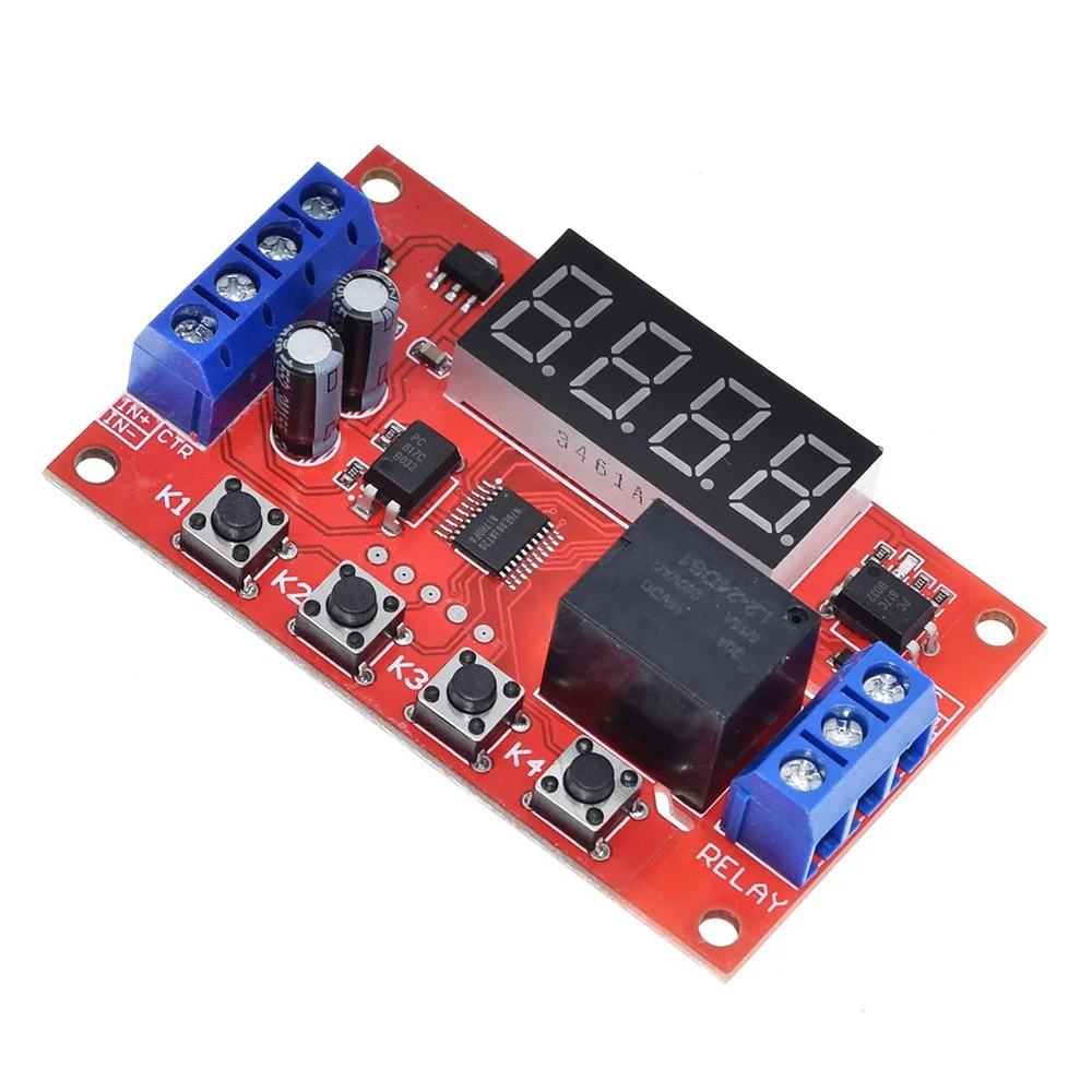 Timer Relay,5V 12V 24V Programmable Multifunction Time Delay Relay Module with Display for Solenoid Valve Water Pump Motor Light Strip #3 