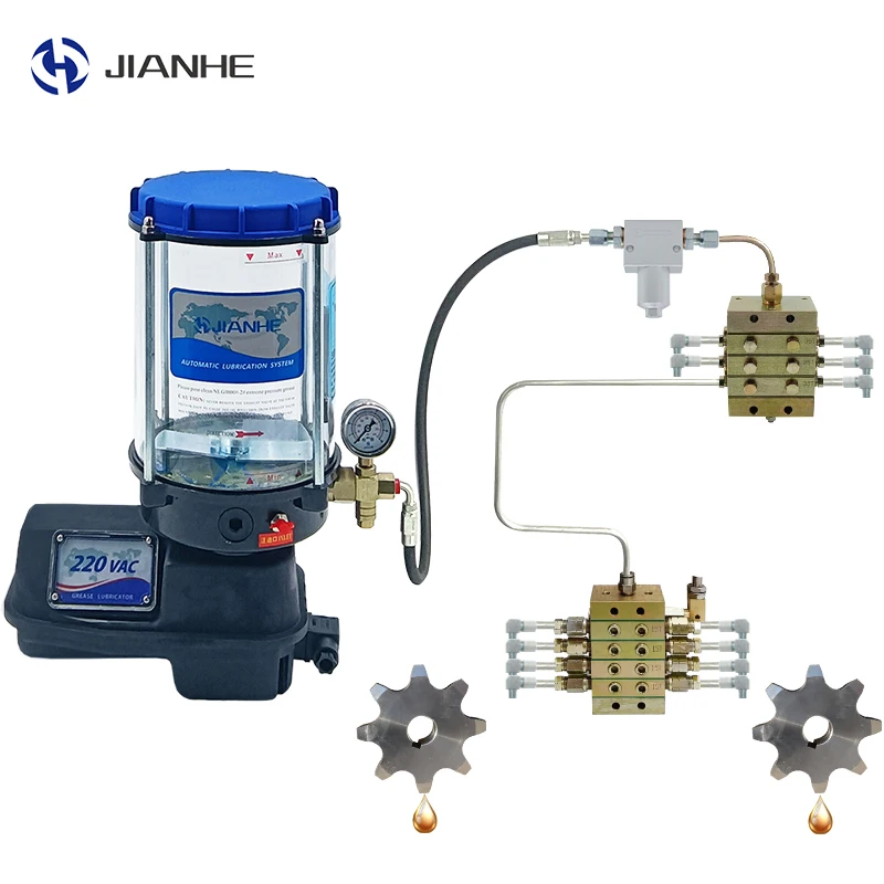 Jianhe Factory's Electric Automatic Grease Pump Piston Pump Centralized Lubrication System Comprehensive Products Services
