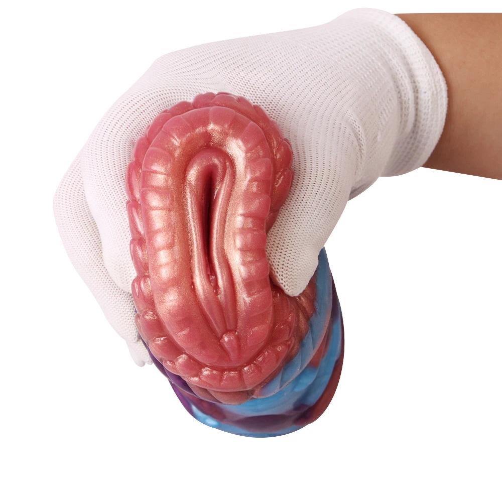 GEEBA Whale Dragon Single Hole Male Masturbators Soft Liquid Silicone Sex Toy Pubic Hip Masturbation Cup Realistic Vaginal