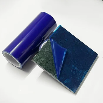 China Supplier Anti Scratch Blue Clear Pe Temporary Plastic Adhesive Surface Protection Film