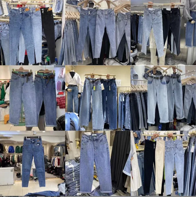 Vintage Stock Abbigliamento Cheap Wholesale Good Quality Skinny