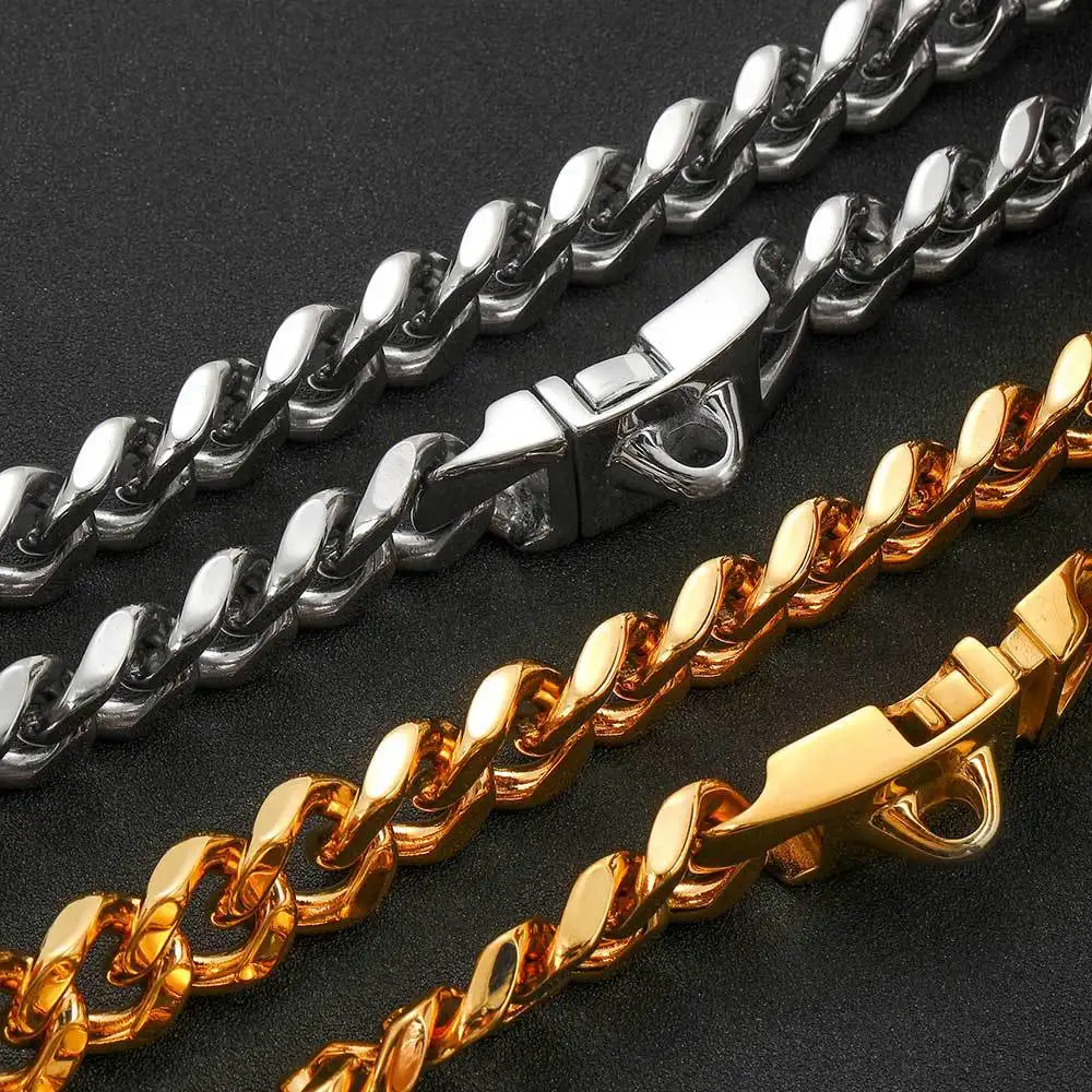 Wholesale Hoyon 18K Gold Cuban Link Dog Collar with Secure Snap Buckle Gold  Dog Chain Metal Collar for Small Medium Large Dogs From m.