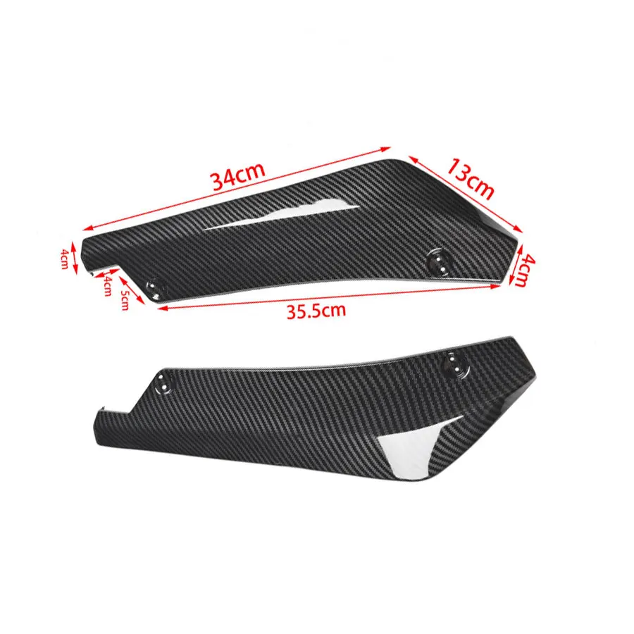 TIYPEOR Wholesale Side Skirt Universal Rear Corner Custom Cheap Top Cover Side Skirt 2pcs 35.5cm Long Bumper Bodt Kit