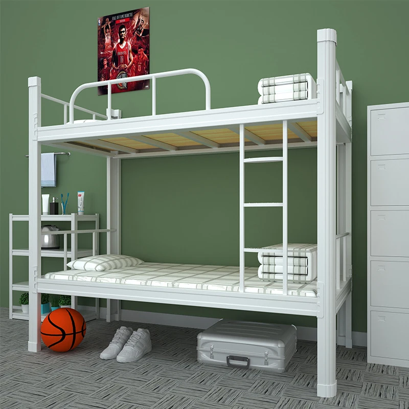 Двухъярусная кровать King Size из прочной стальной конструкции с устойчивым двухуровневым каркасом