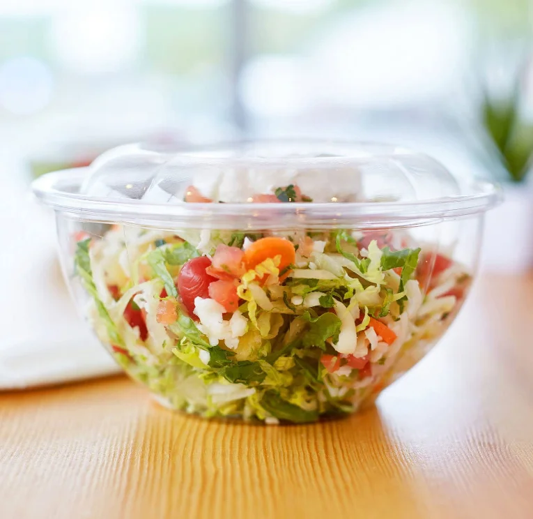 Heavy Duty Clear Disposable Plastic PET Salad Bowl 12oz, 16oz, 24oz, 32oz -  lansinpackaging