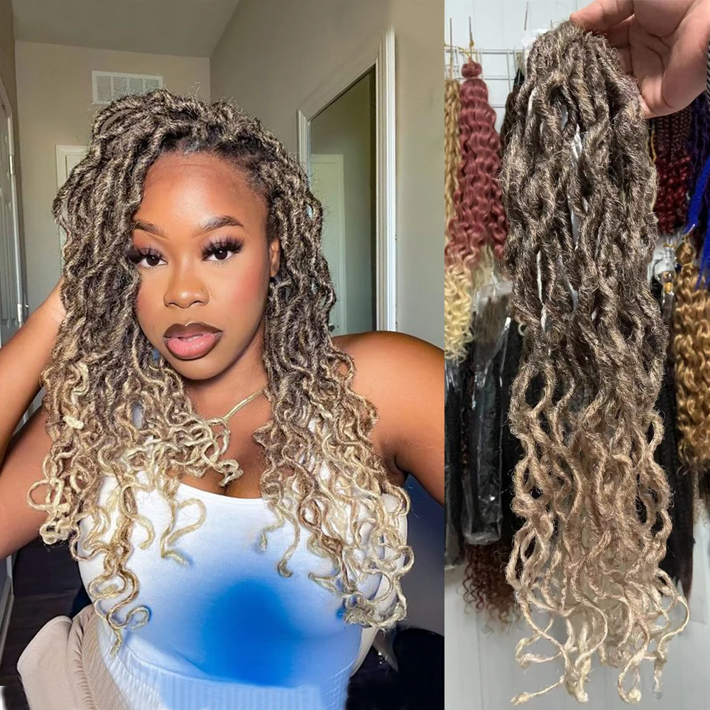 Wavy Mermaid Locs - Synthetic Braiding Hair Extensions display picture 1
