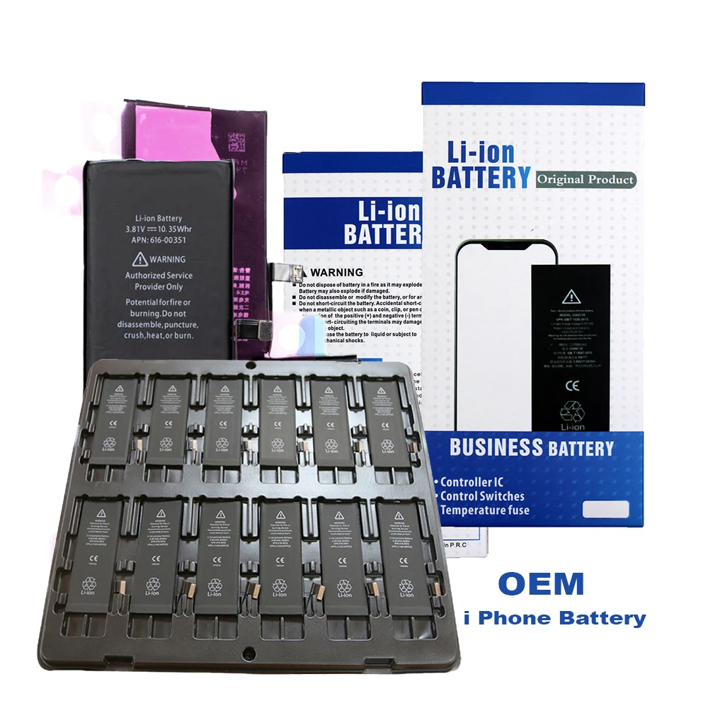 IPhone用電話バッテリー66s6p 6sp 7 7p 8 8p X Xr Xs 11 Pro Max12