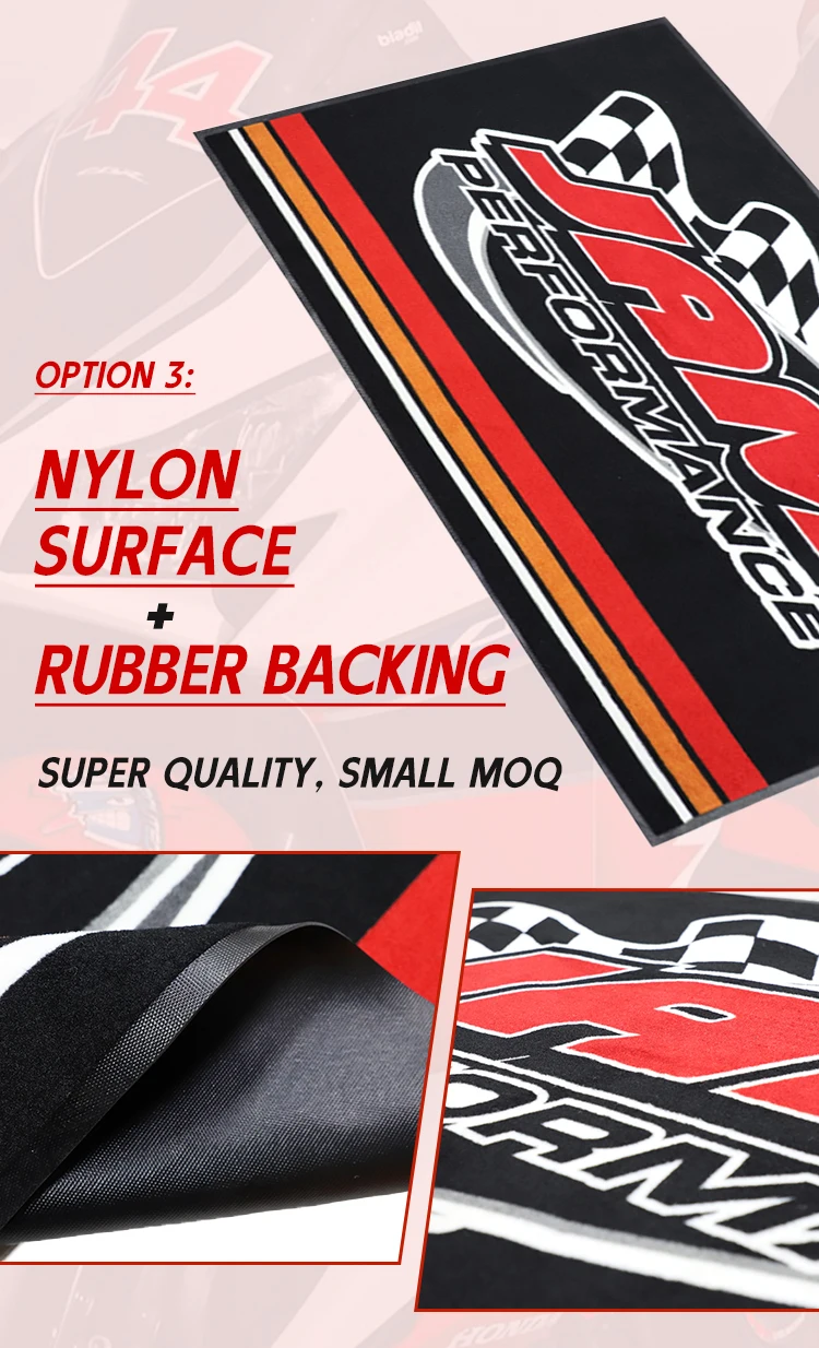 Custom Motorcycle Mat Logo Rubber Floor Mat Garage Mats for Product Motorcycles supplier