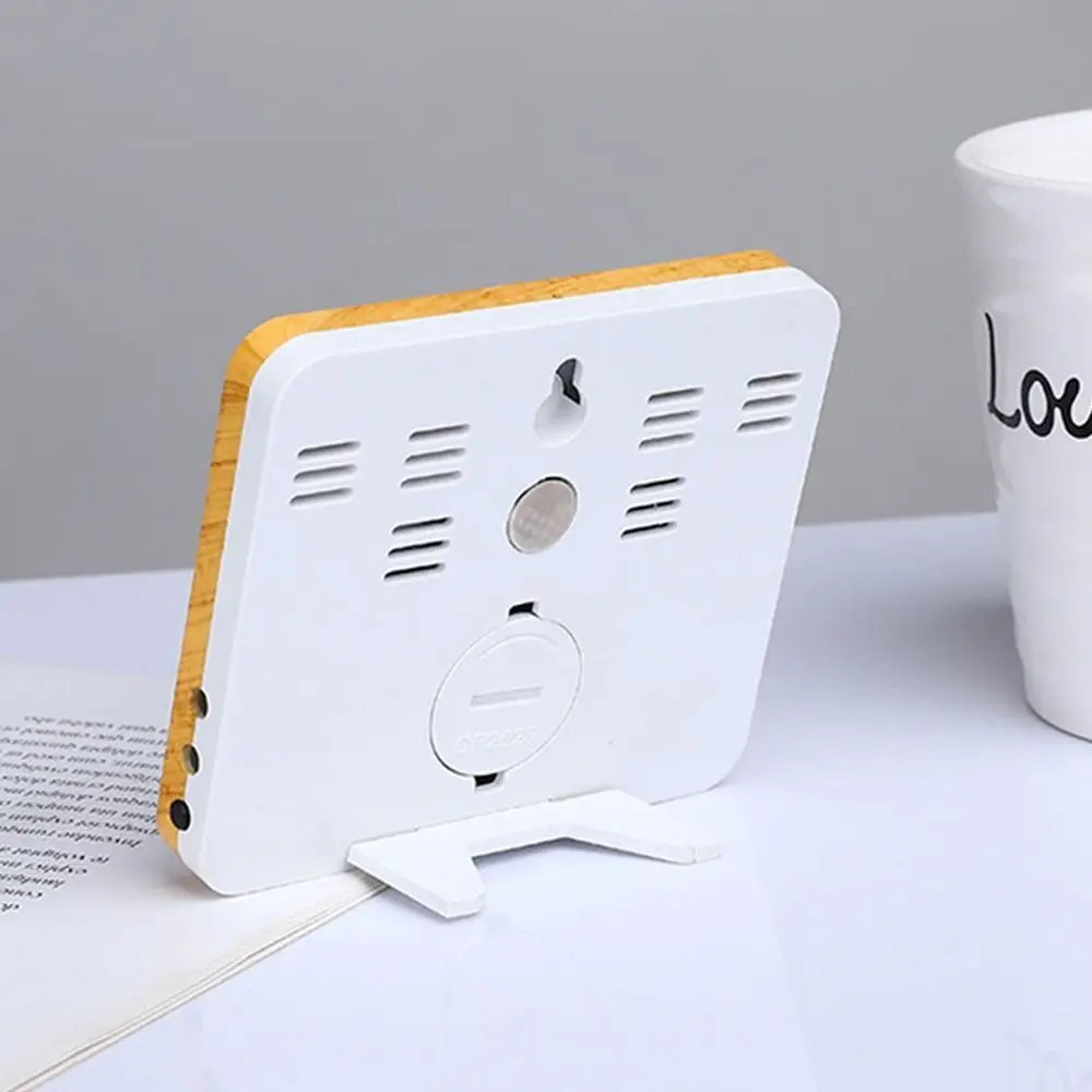 Multifunction Thermometer Clock Sensor Humidity Meter Indoor Hygrometer Gauge Weather Station LCD Digital Room Clock