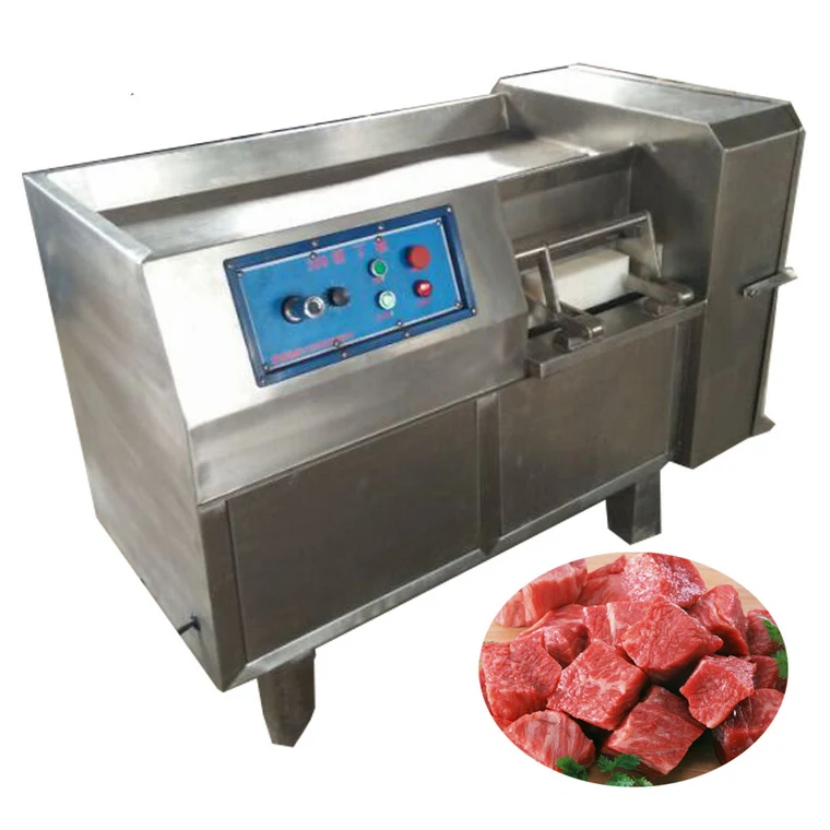 Commercial Meat Dicer Machine Frozen Meat Dice Cutting Machine Chicken Beef  Pork Cube Cutter