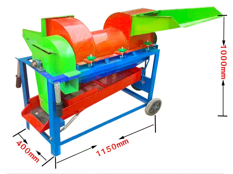 500kg/h Corn/ Sorghum/ Rice/soybeans Thresher Machine & Wheat Sheller ...