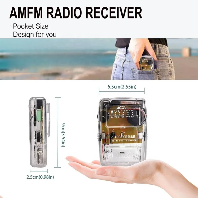 Retro Fortune Brand Factory Good Sound Quality Prison Radio Fm Am Hot Sell clear Radio