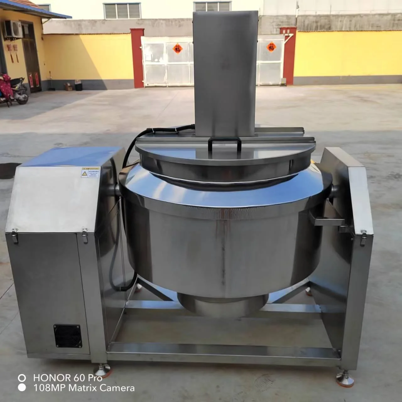 Gas Heating Steam Double Jacket Cooking Kettle Steam Jacketed Kettle Mezzanine Steam Pot