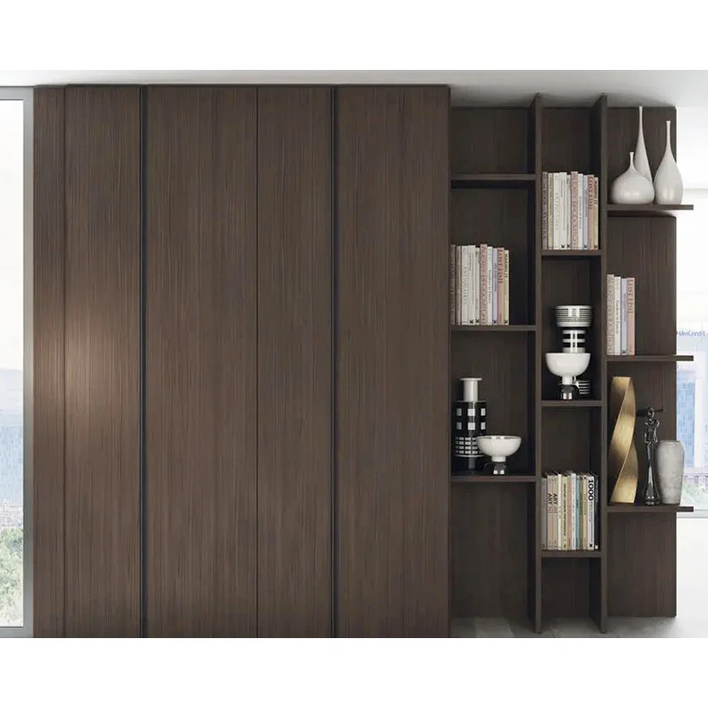 Kejahome Sliding Walldrope Wardrobe Mechanisms Shelving Led Strip Light for Bedroom Furniture Clothes Naked Drawer Wardrobe