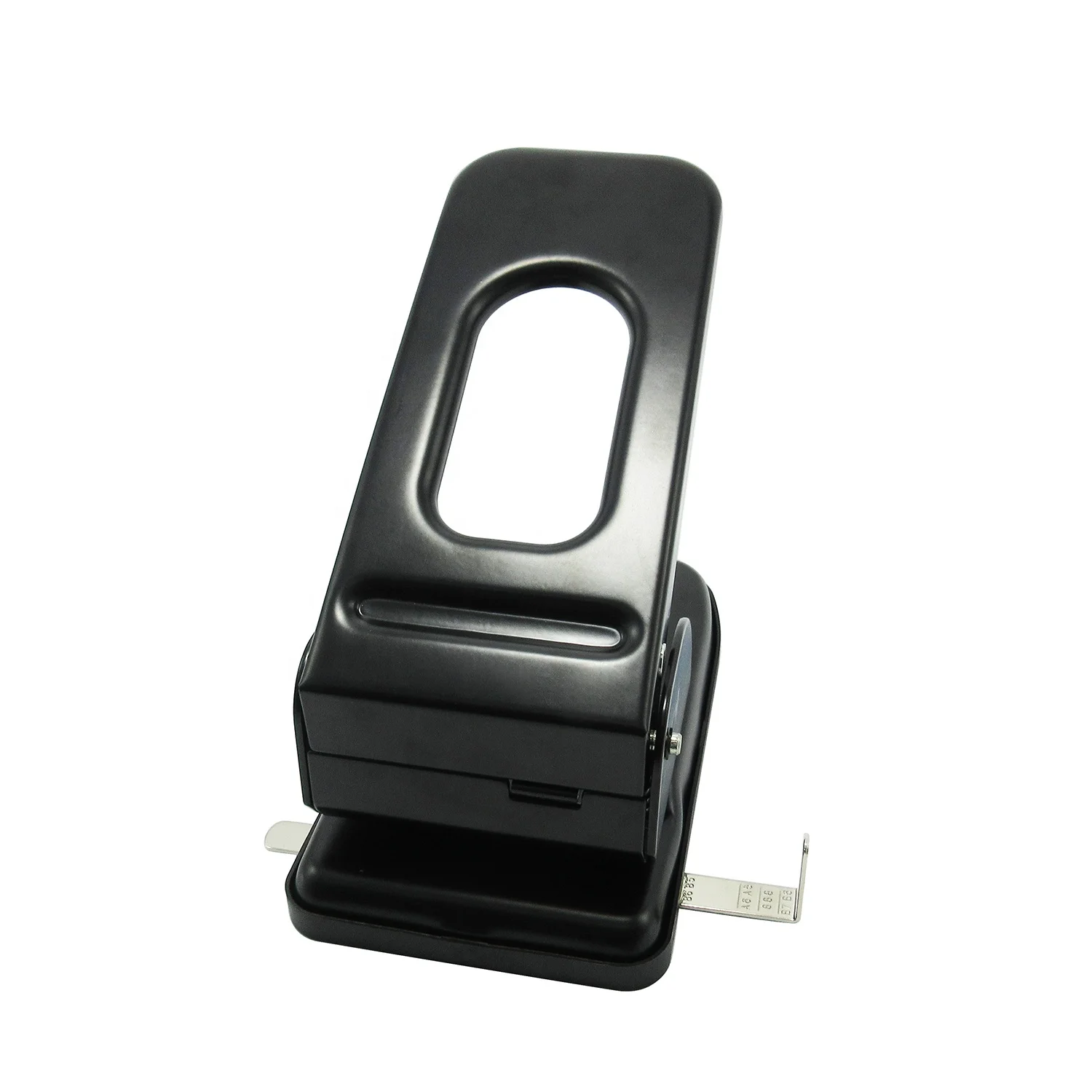 Office Binding Supplies Heavy Duty 60 Sheets 80mm Black Custom Punch Durable Manual Handle Paper Hole Puncher Big Paper Punch