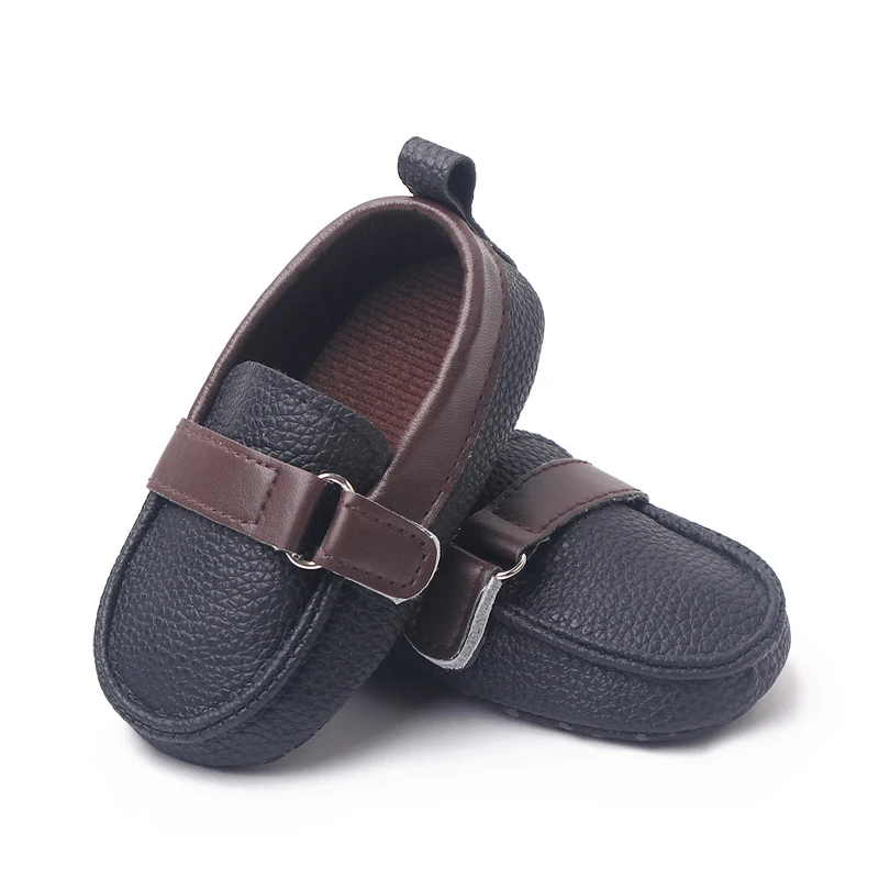 Directly Factory Cool Slip-on PU Leather Baby Party Shoes for Boys Newborn Boy Shoes factory