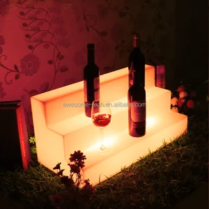 Illuminated Liquor Wine Plastic Shelf for Cocktail Pub Bar (Bb106)