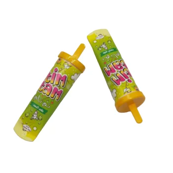100ml push up ice cream cups calippo tube ice lolly jelly aluminium calippo cup with aluminum foil lid