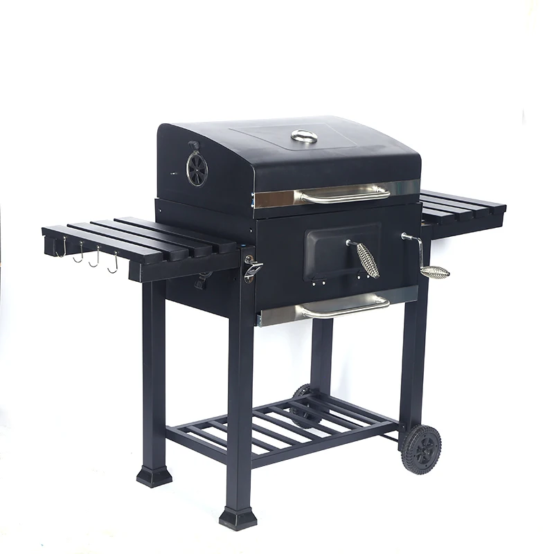 product brand new upgrade safety coating easy disassemble folding charcoal portable bbq grill-5