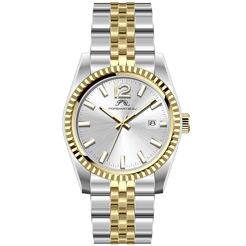 OEM Design Private Label Valentine Stainless Steel Couple Watch Japan or Swiss Movt for Ladies and Men U3046