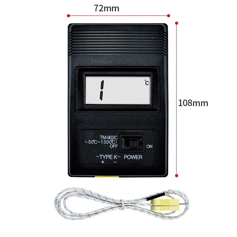 Termometro Professionale -50 A 1300°c Termometro Digitale TM-902C Con Sonda Tipo K - Misura Da -50°C A 1300°C, Display LCD Canon Telemetro Termometro Con Sonda Termocoppia Termometro Professionale -50 A 1300°c Termometro Digitale TM-902C Con Sonda Tipo K - Misura Da -50°C A 1300°C, Display LCD Canon Telemetro Termometro Con Sonda Termocoppia