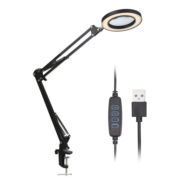 Guangdong Led Eye protection Table Lamp Metal Swing Arm 3 Modes Dimmable Manicure Led Table Lamp for Nails