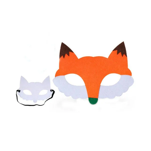 WOLF FELT FACE MASK WOLF MASK DRESS up COSTUME PRETEND PLAY KIDS MASK