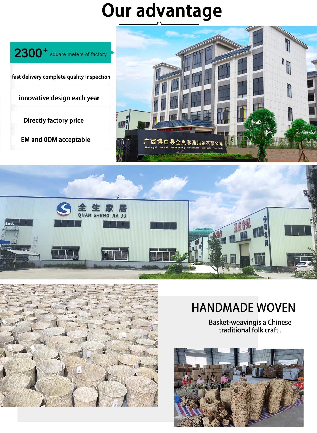 Handmade Natural Rattan Wicker Set Picnic Basket Bulk Wicker Baskets