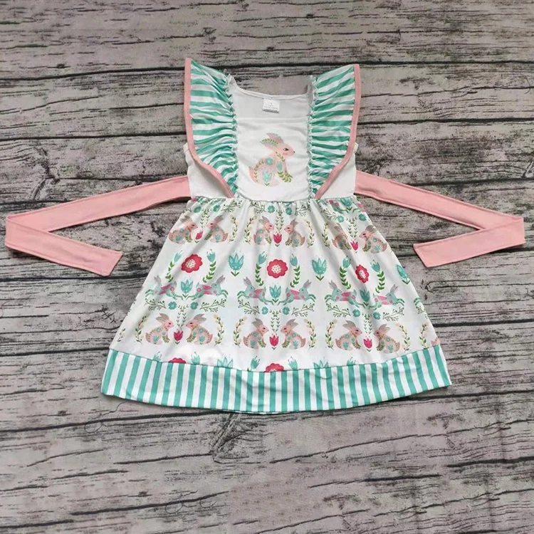 peter cottontail mint ruffle dress