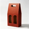 Caja de vino roja de doble paquete