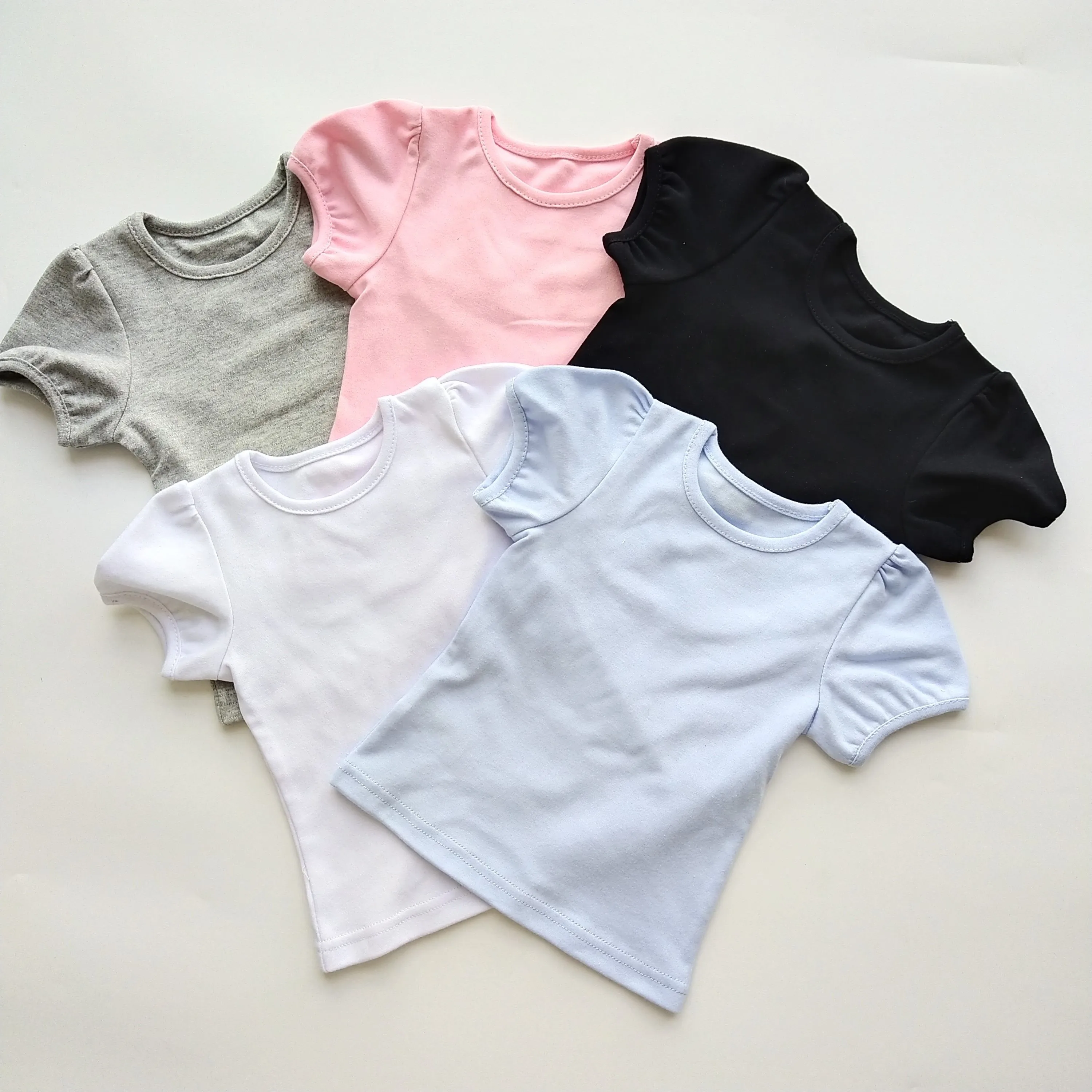 Изготовленным на заказ логосом От 2 до 14 лет детская футболка трафаретная печать Пышное Платье для девочек с длинными рукавами футболки из хлопка детей свободная плотная раздел-футболки