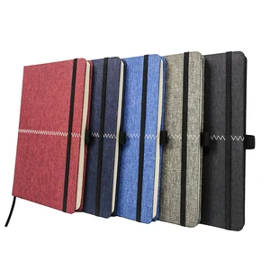 N902 A5 Custom Environmental Notebook with Fabric Hardcover 96 Sheets