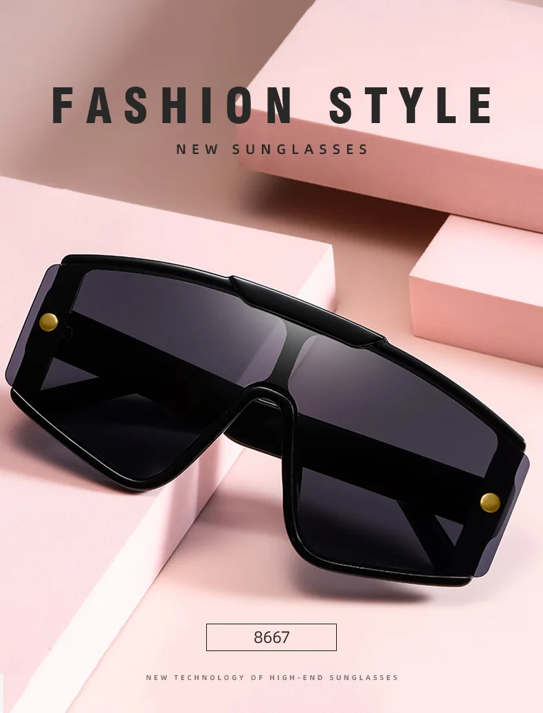 Trendy Luxury Brands Square Sunglasses For Women Men 2024 Oversized   Ha7b235368898430fb53948466c5105cay 