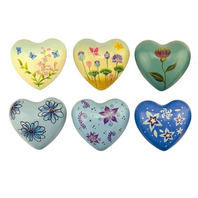 High Quality Metal Heart With Sound Handpainted  Chinese Style Customized Design Colorful Heart