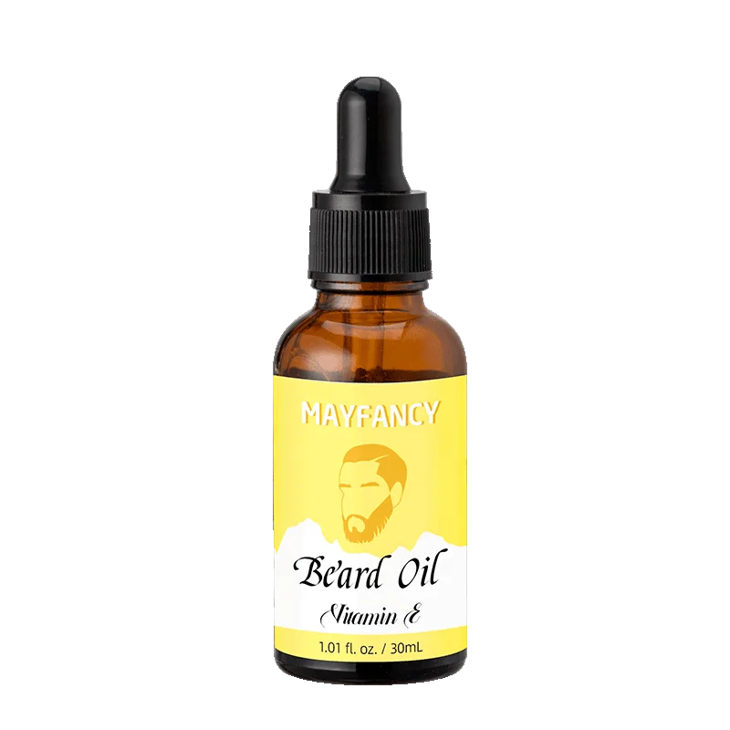 Wholesale Natural Organic Beard Growth Oil Serum Custom Logo Private Label Beard Care Kit Strengthen  Black Men Beard