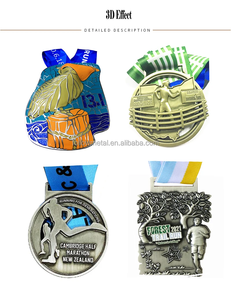 Romanian Race Custom Obstacle Racing Medals Sports Medals Custom Medals