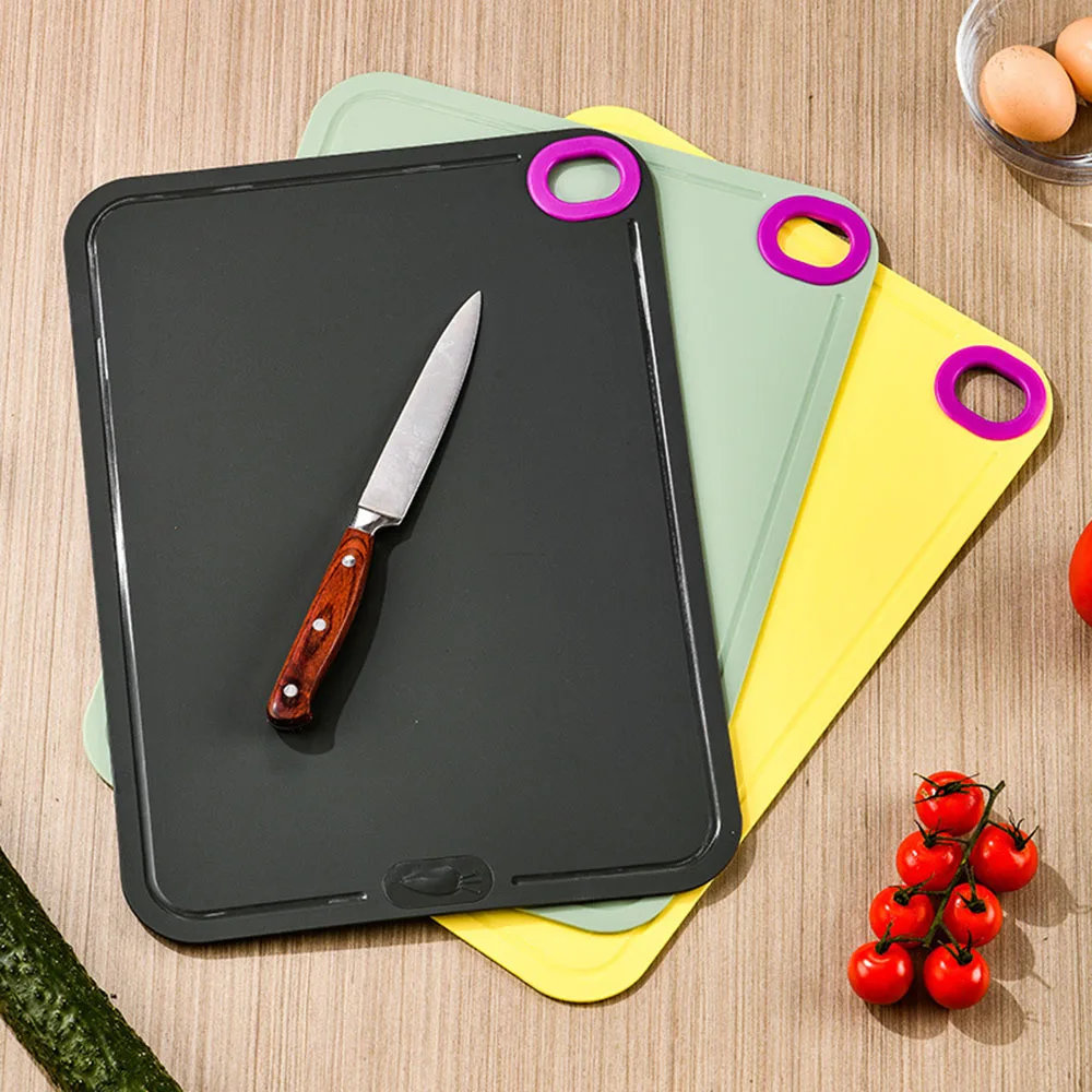 Thermoplastic Urethane Rectangle Anti-Microbial Durable Double Bread Dessert Tray Creativity Chopping Cutting Board