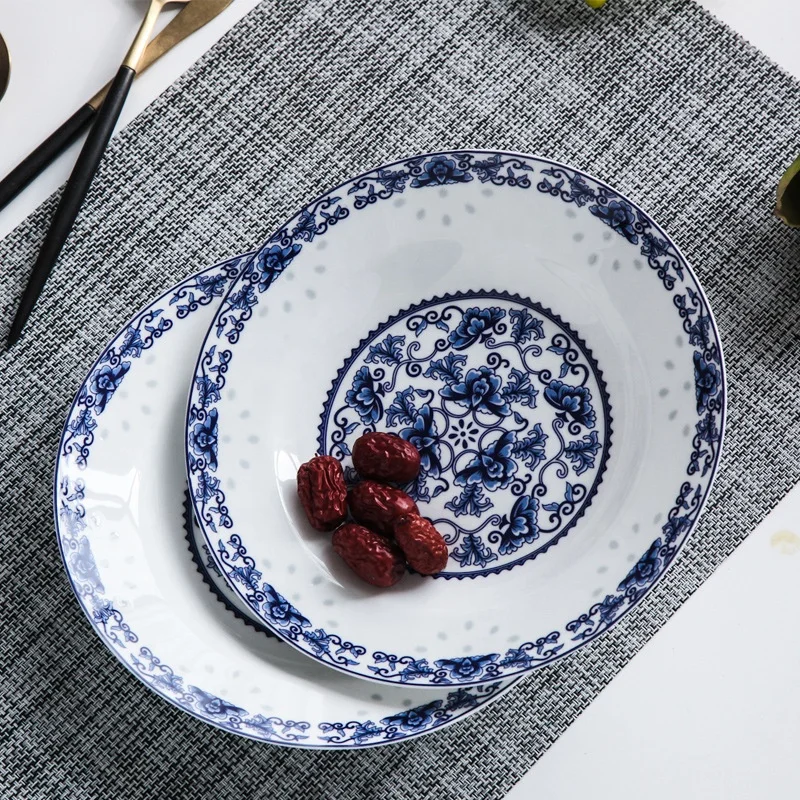 Dinner Set Porcelain Plate Modern Ceramic Tableware Set Creative Bone China  High Quality Art Kitchen Accessories Dinnerware Sets