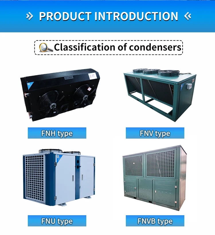 Fnvb Condenser Blast Freezer Air Cooled Condenser Unit For Factory