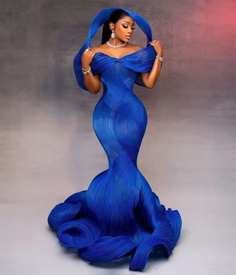 dinner dresses for ladies in ghana Custom Nigeria Prom Dress Plus Size Celebrities Mermaid Gown Exquisite Couture Evening luxury flower girl dress