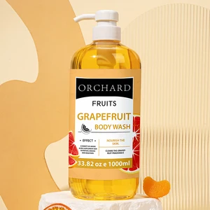 OEM Private Label 1000ml Natural Shower Gel,Moisturizing Grapefruit Body Wash