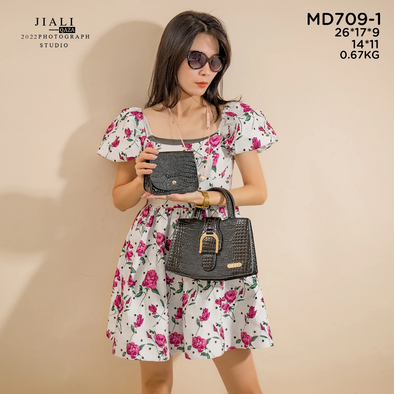 Jiali QAZA Набор сумок из крокодиловой кожи высокого качества новые кожаные смешанные сумки женские