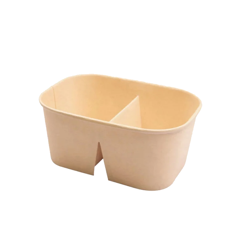 Sowinpak Eco Friendly Food Rectangular Paper Bowl with Customizable logo Color Size details