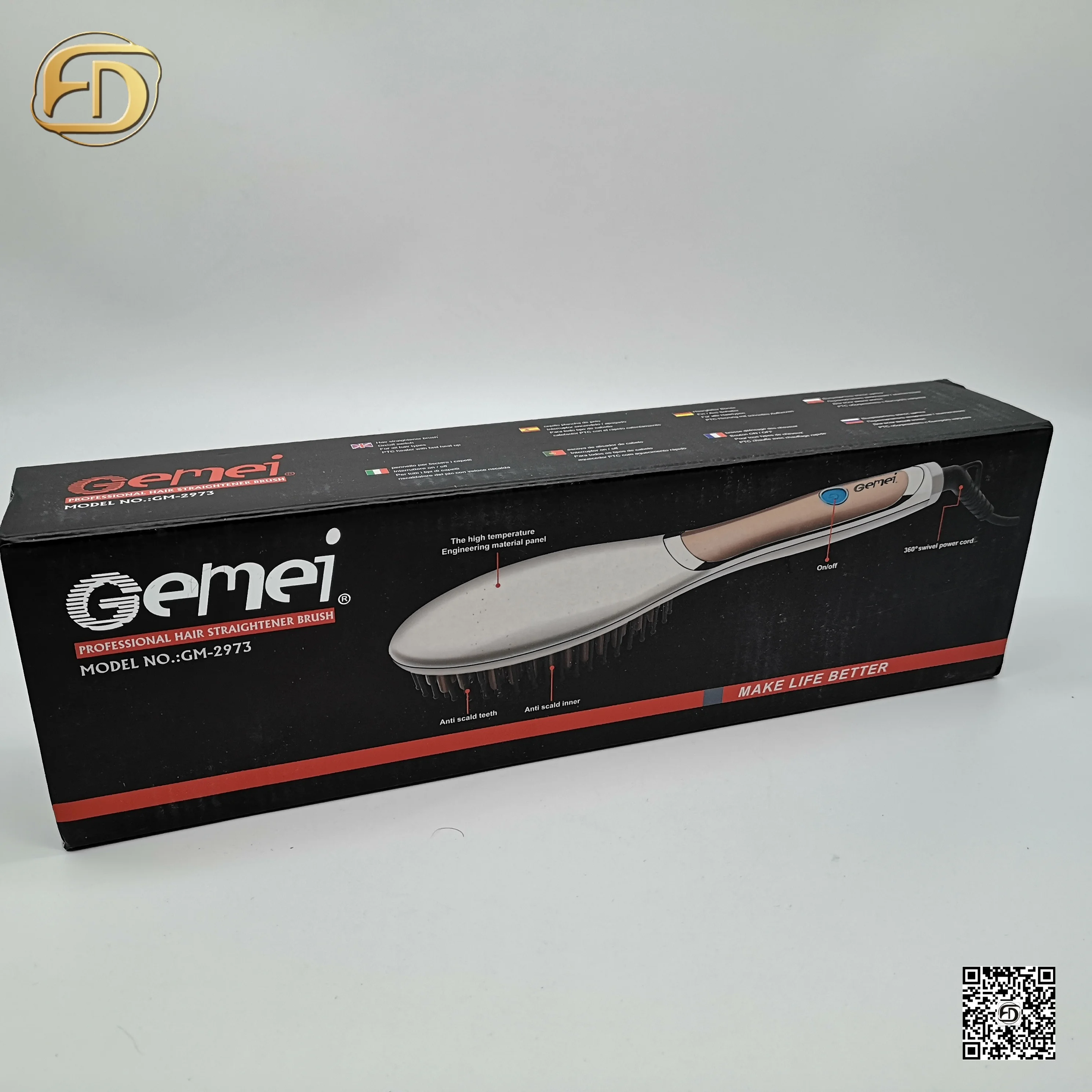 Gemei GM2973 Hair Straightener Professional Nano Titanium